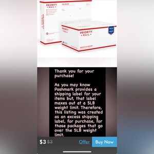 Extra shipping label